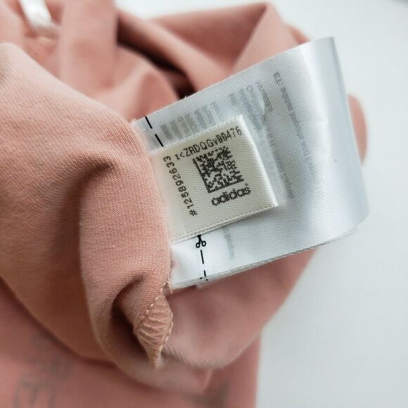 Adidas Bodysuit Womens Large Pink One Shoulder Long Sleeve Graphic GD3042 ESC - Picture 11 of 13